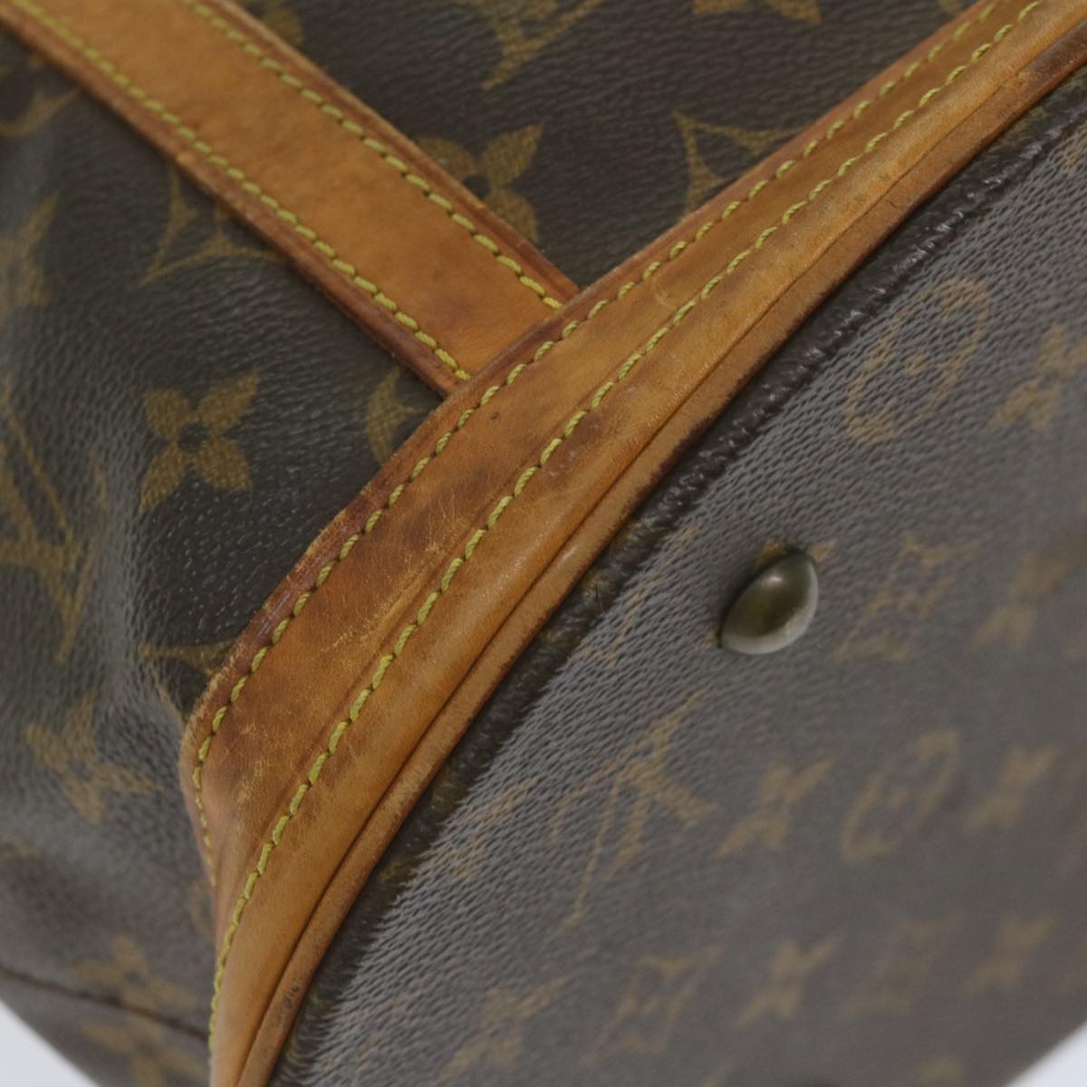 LOUIS VUITTON Monogram Bucket GM Shoulder Bag M42236 LV Auth 58721