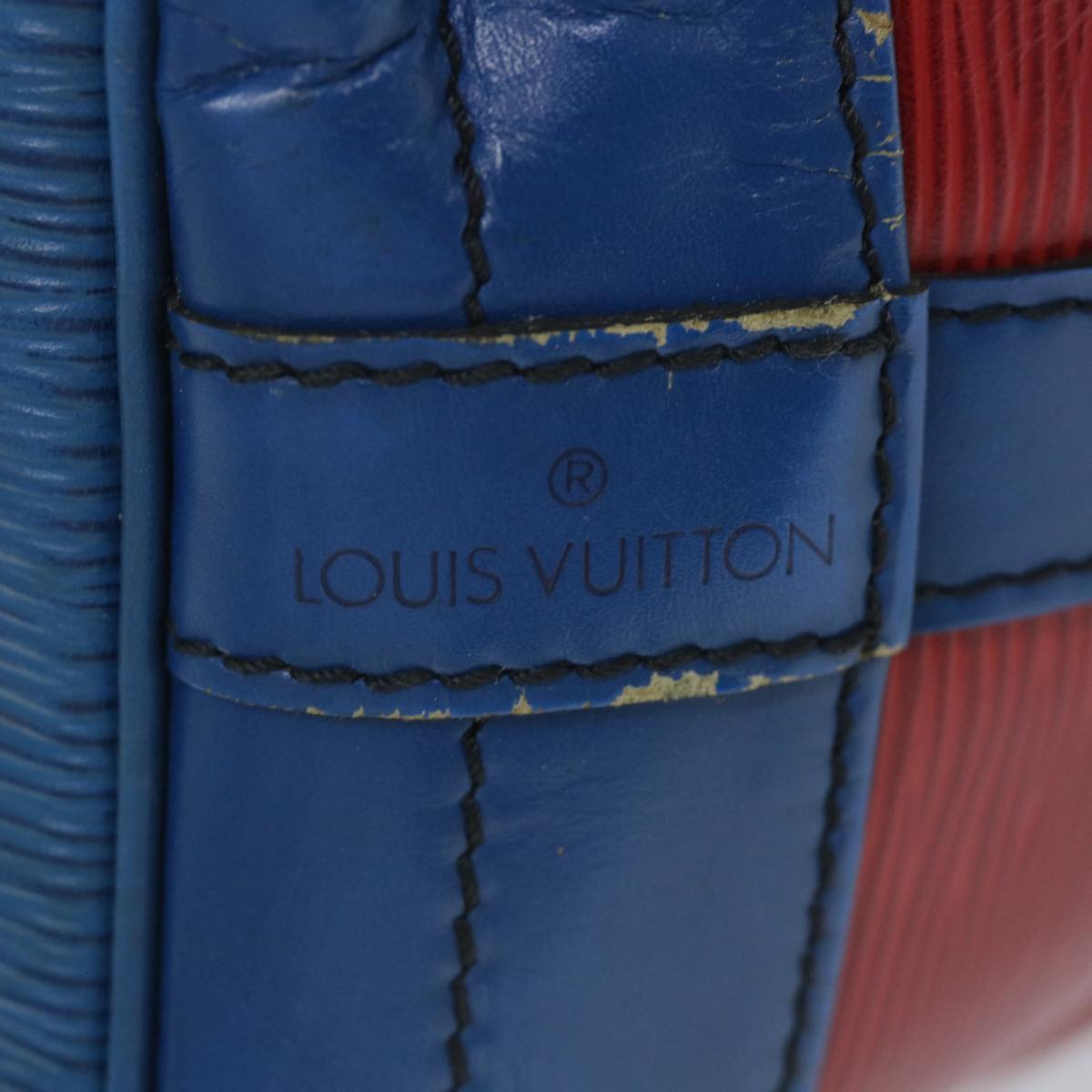 LOUIS VUITTON Epi Noe Shoulder Bag Bicolor Red Blue M44084 LV Auth 58753