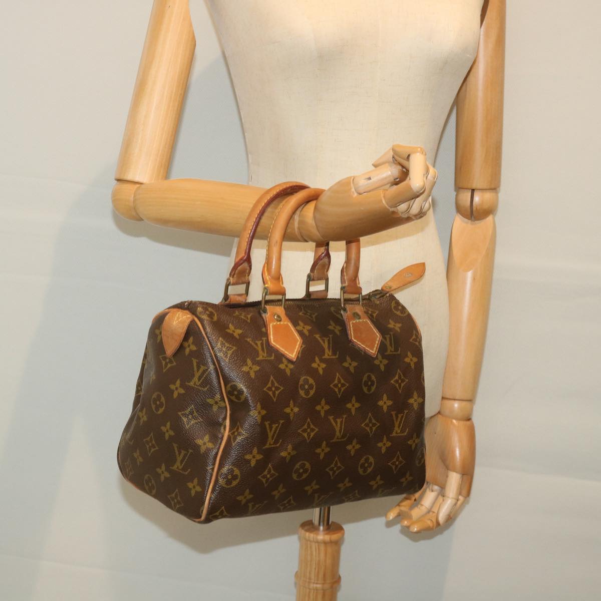 LOUIS VUITTON Monogram Speedy 25 Hand Bag M41528 LV Auth 58754