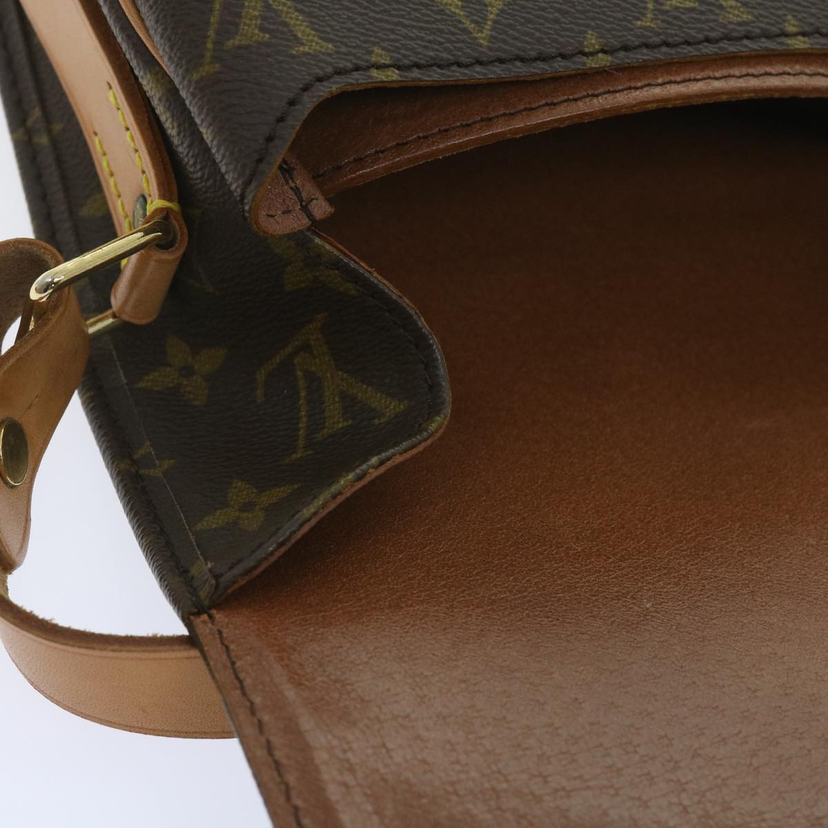 LOUIS VUITTON Monogram Cartouchiere MM Shoulder Bag M51253 LV Auth 58925