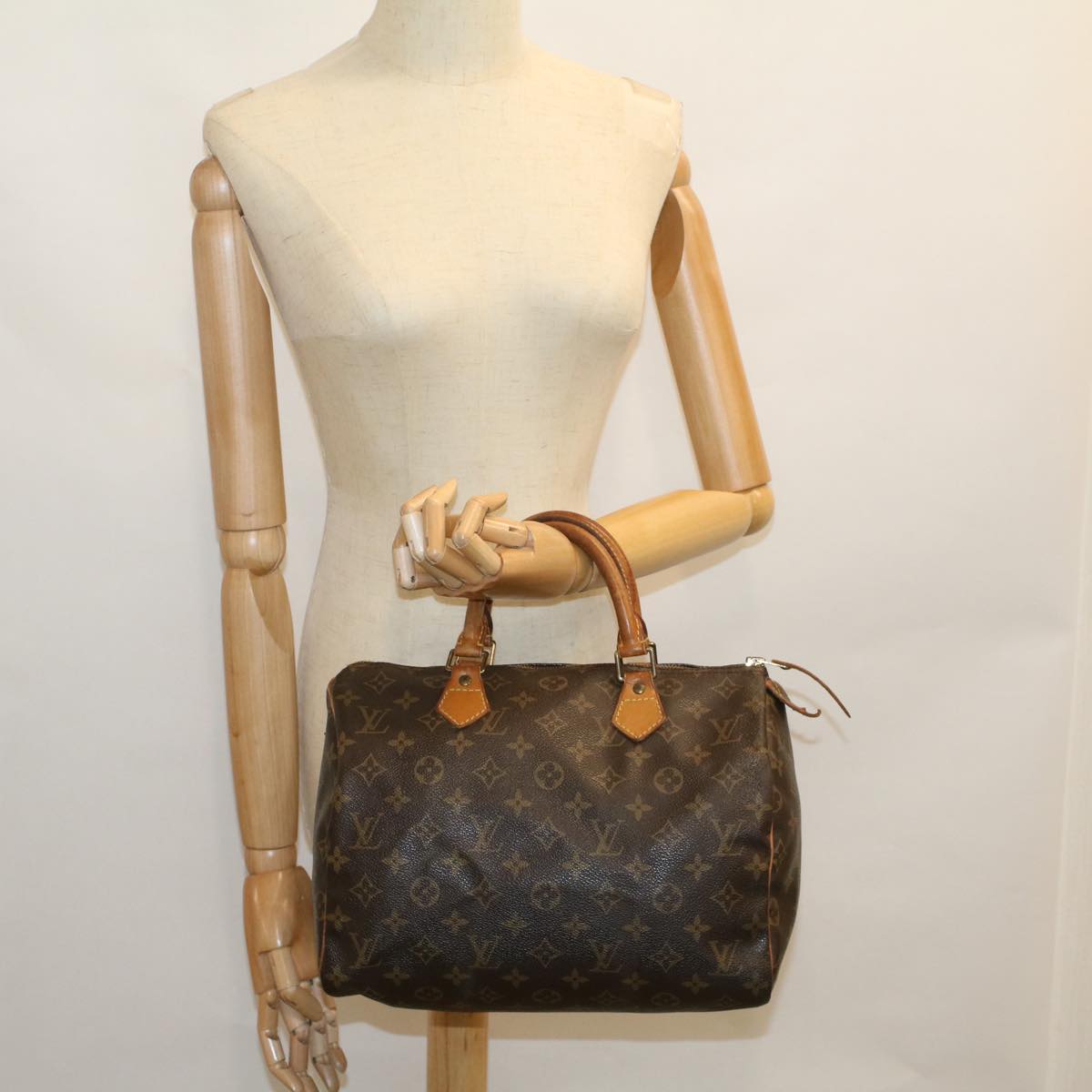 LOUIS VUITTON Monogram Speedy 30 Hand Bag M41526 LV Auth 58952