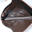 Burberrys Nova Check Clutch Bag Nylon Canvas Beige Auth 59086-10