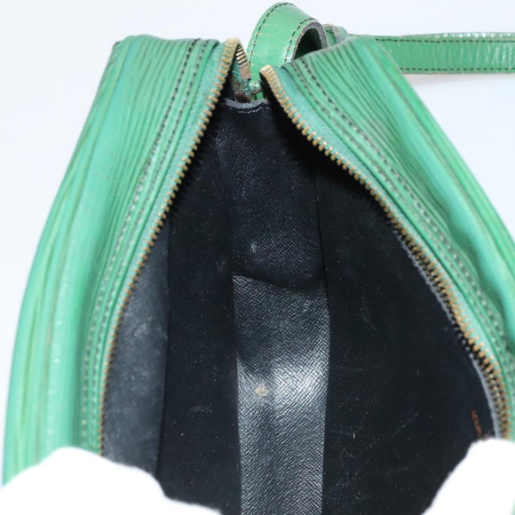 LOUIS VUITTON Epi Jeune Fille MM Shoulder Bag Green M52154 LV Auth 59142