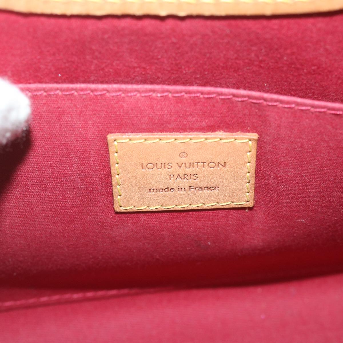 LOUIS VUITTON Monogram Vernis Roxbury Drive Hand Bag 2way Red M91987 Auth 59151