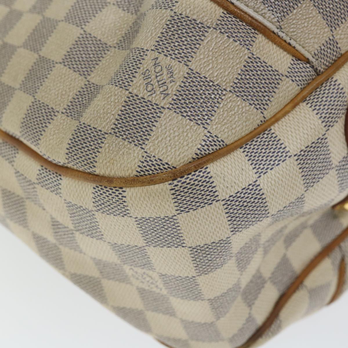 LOUIS VUITTON Damier Azur Galliera PM Shoulder Bag N55215 LV Auth 59169