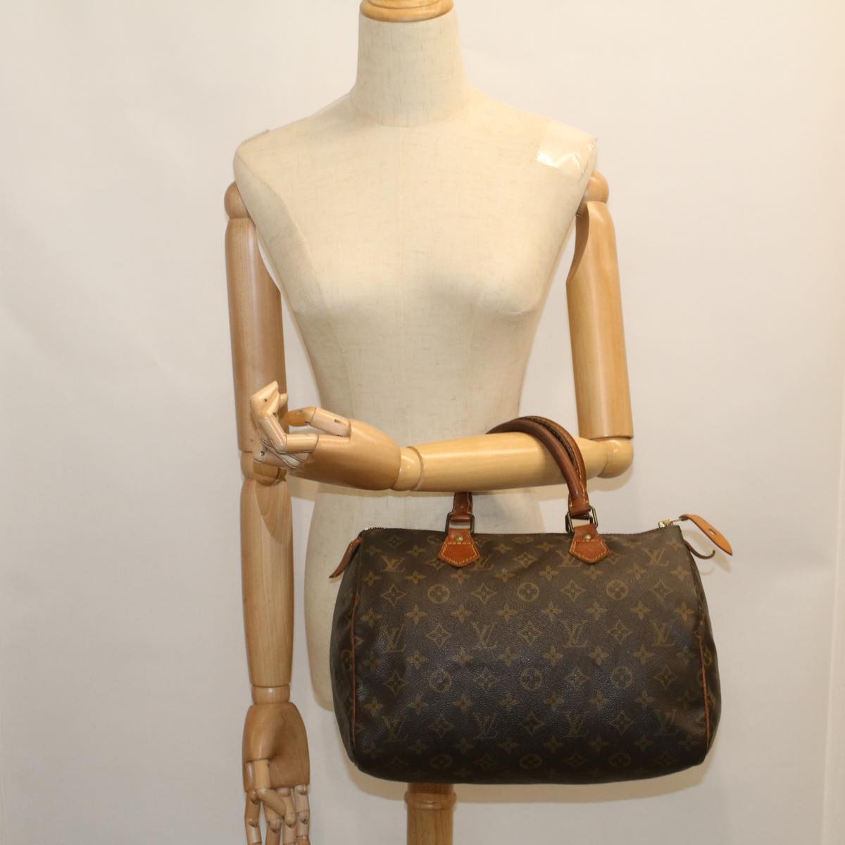 LOUIS VUITTON Monogram Speedy 30 Hand Bag M41526 LV Auth 59178