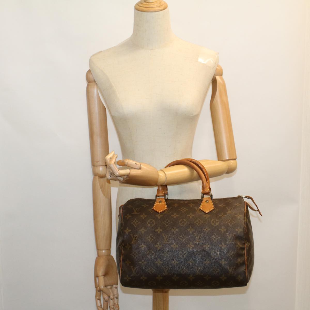 LOUIS VUITTON Monogram Speedy 30 Hand Bag M41526 LV Auth 59179