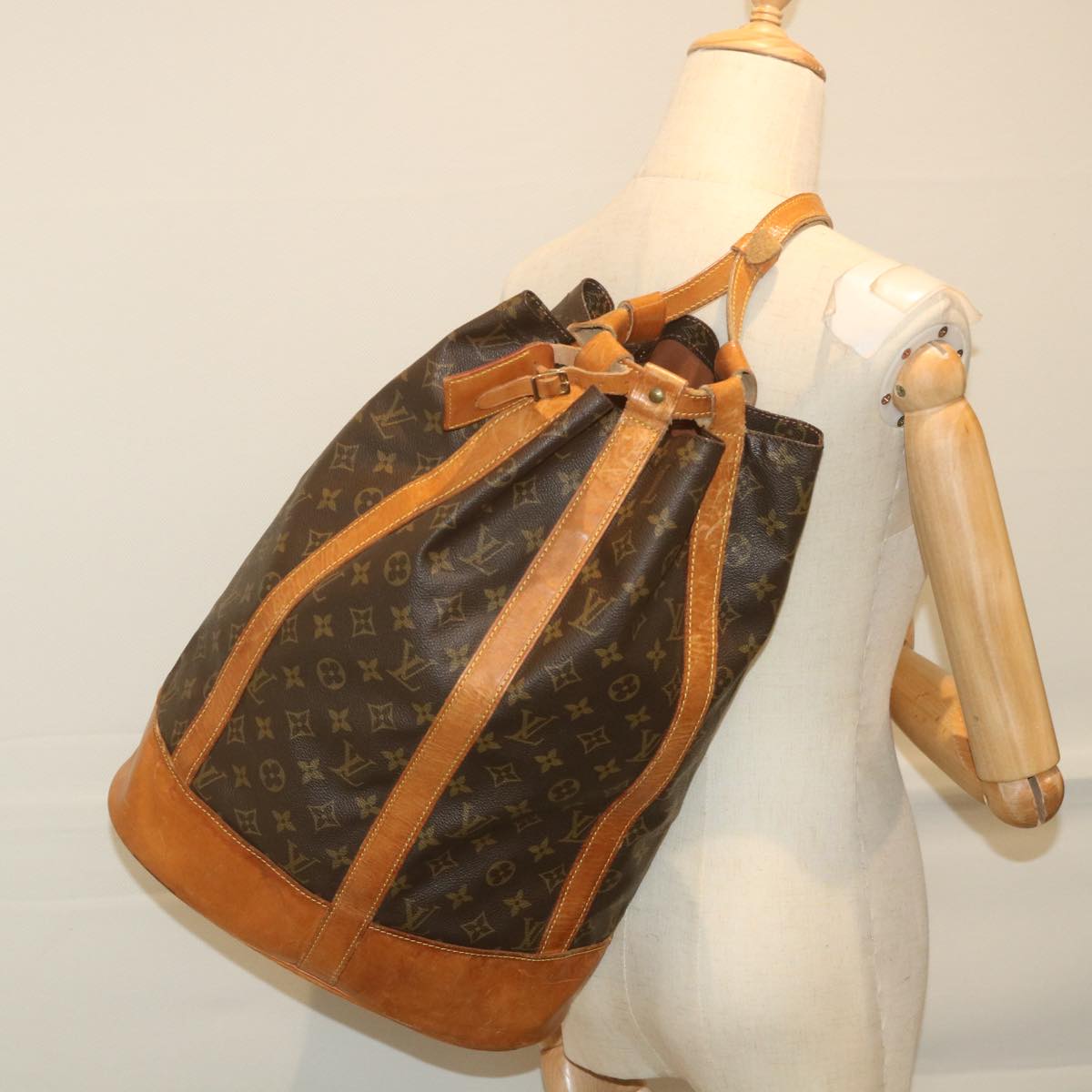 LOUIS VUITTON Monogram Randonnee GM Shoulder Bag M42244 LV Auth 59182