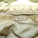 PRADA Backpack Nylon Cream Auth 59222-22