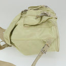 PRADA Backpack Nylon Cream Auth 59222-5