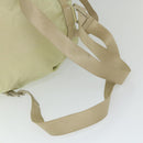 PRADA Backpack Nylon Cream Auth 59222-8
