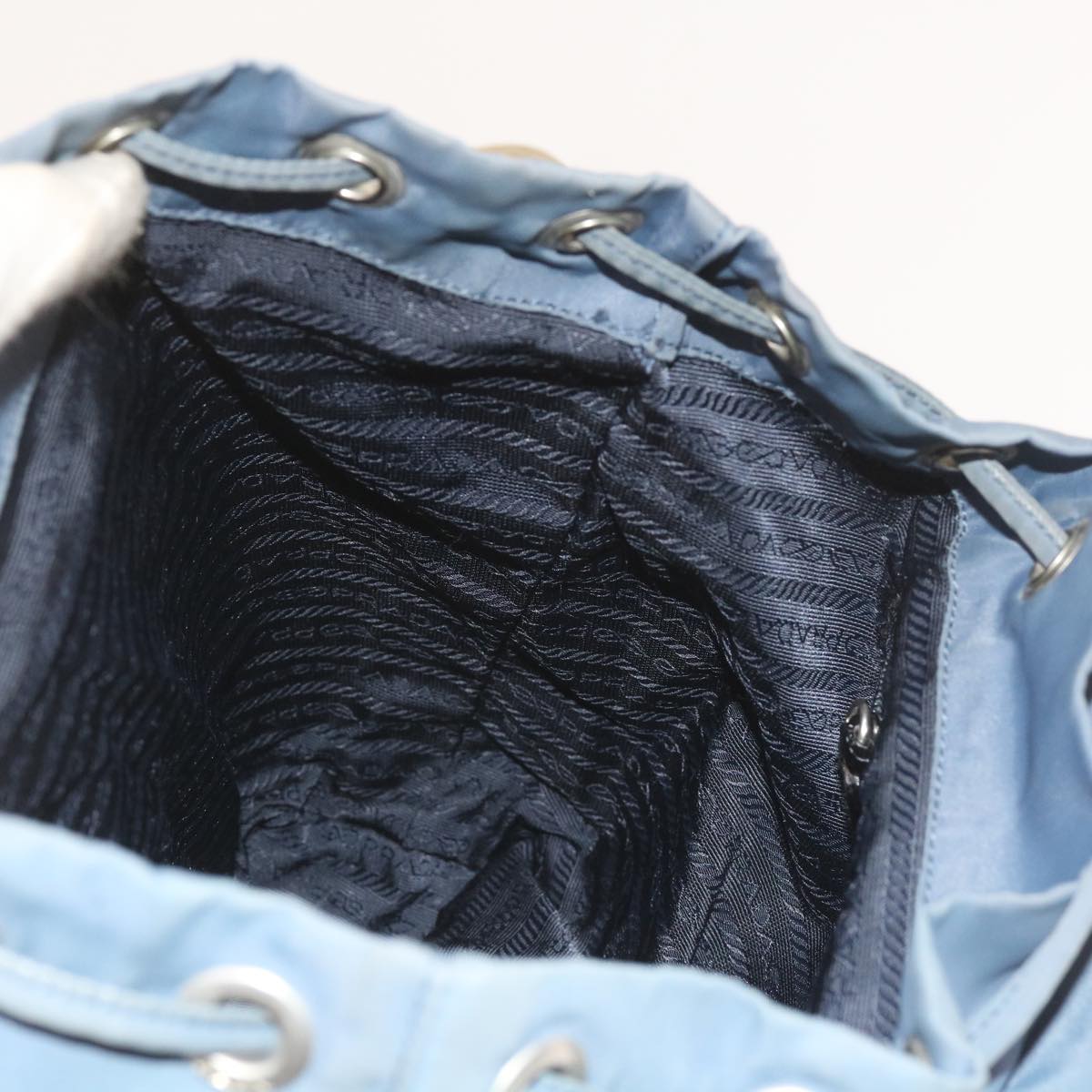 PRADA Backpack Nylon Blue Auth 59223