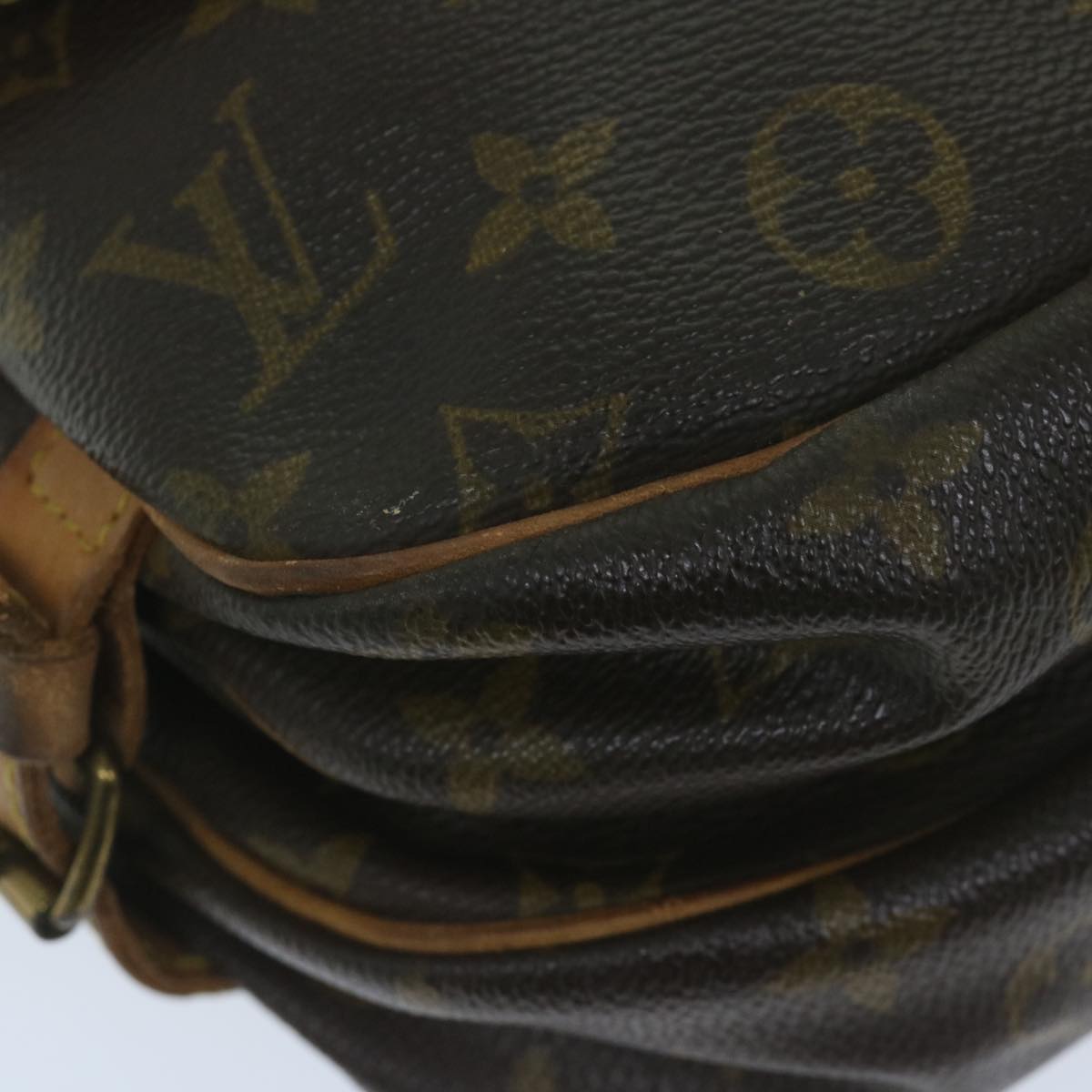 LOUIS VUITTON Monogram Saumur 30 Shoulder Bag M42256 LV Auth 59316