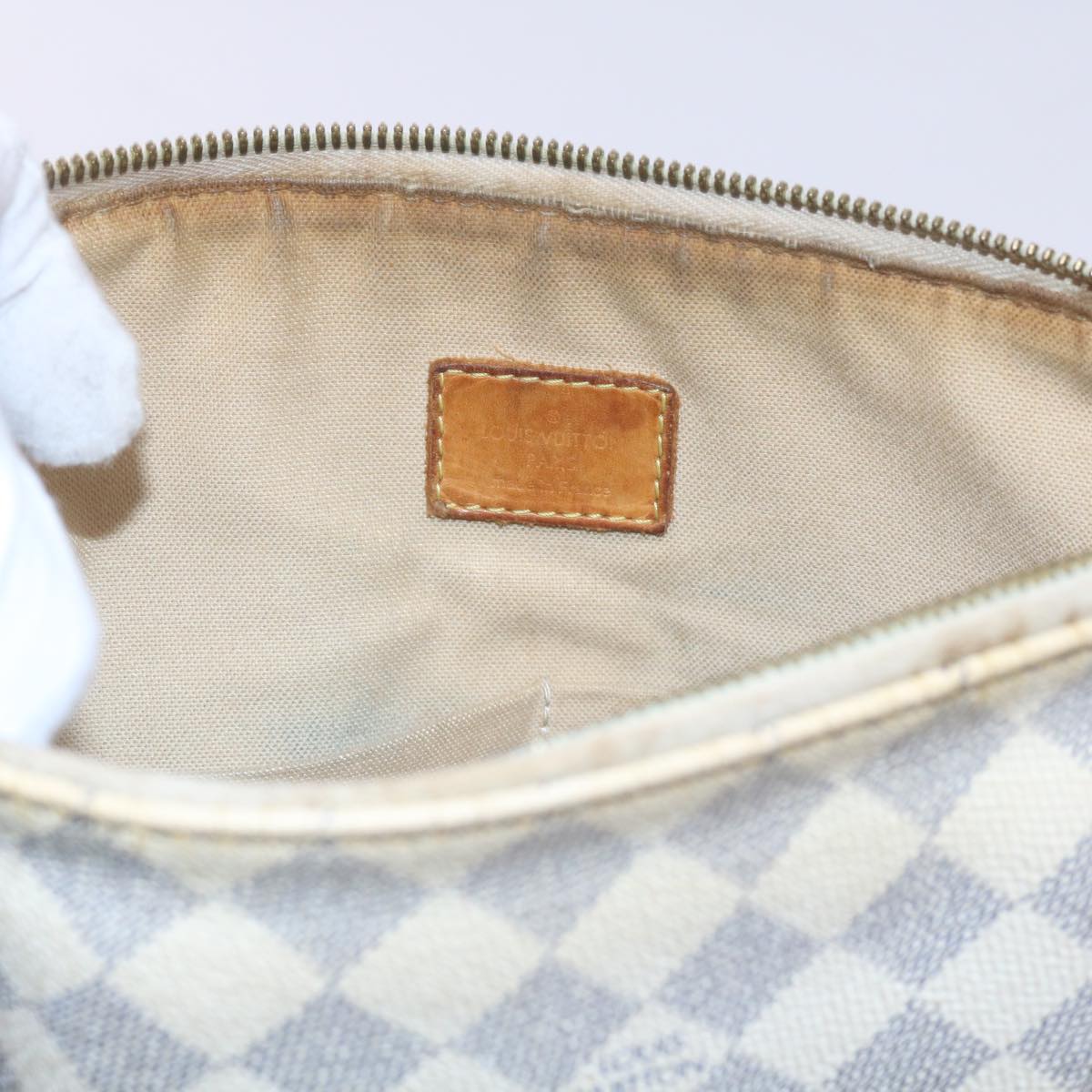 LOUIS VUITTON Damier Azur Figueri PM Shoulder Bag N41176 LV Auth 59334