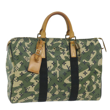 LOUIS VUITTON Camouflage Takashi Murakami Speedy 35 Hand Bag M95773 Auth 59356SM