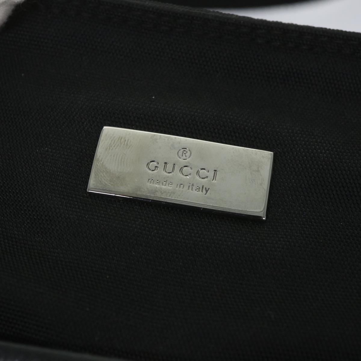 GUCCI Shoulder Bag Nylon Black 141626 Auth 59477