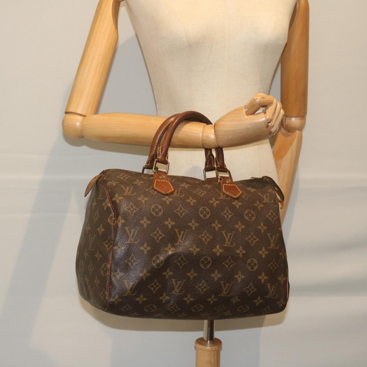 LOUIS VUITTON Monogram Speedy 30 Hand Bag M41526 LV Auth 59538