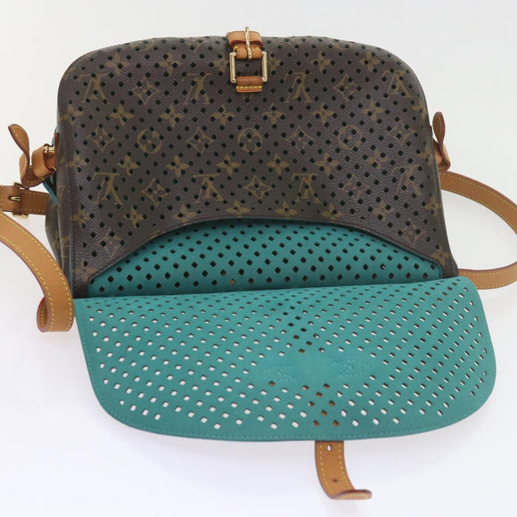 LOUIS VUITTON Monogram Perfo Saumur 30 Shoulder Bag M93998 LV Auth 59612SAV