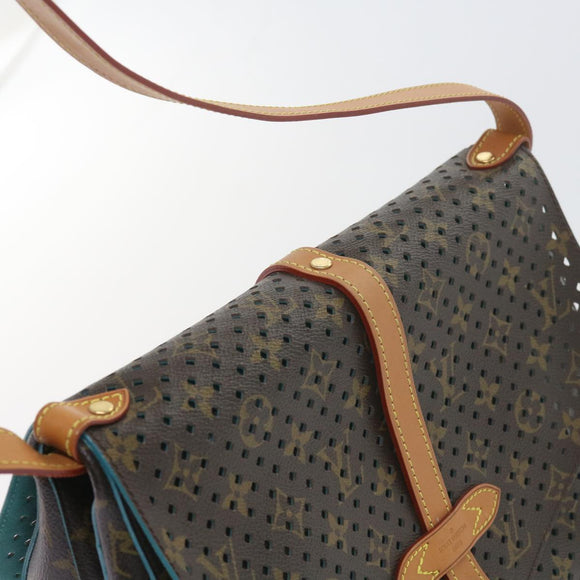 LOUIS VUITTON Monogram Perfo Saumur 30 Shoulder Bag M93998 LV Auth 59612SAV