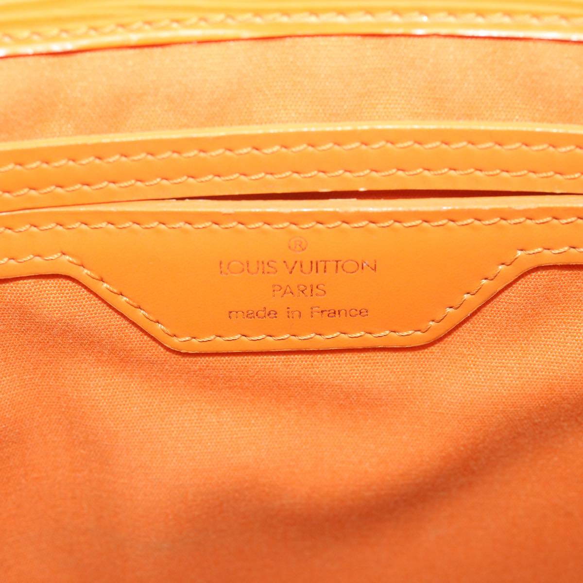 LOUIS VUITTON Epi Sac Plat PM Hand Bag Orange Mandarin M5274H LV Auth 59637