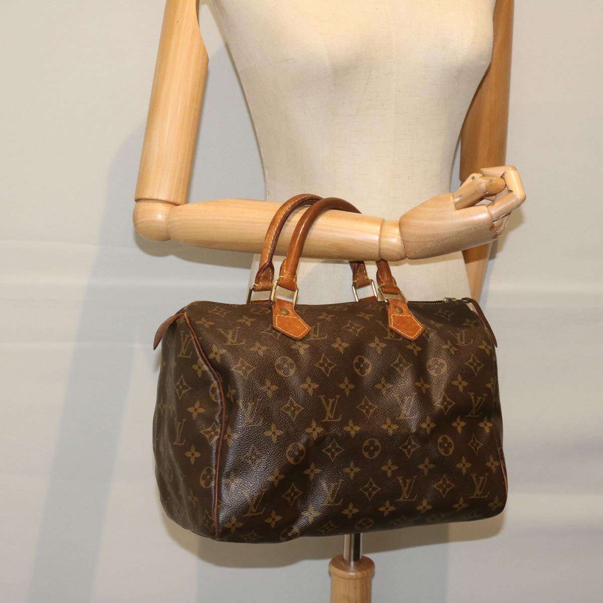 LOUIS VUITTON Monogram Speedy 30 Hand Bag M41526 LV Auth 59660