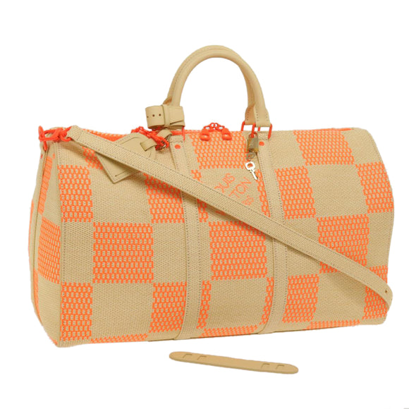 LOUIS VUITTON Damier Giant Keepall Bandouliere 50 Tasche Beige M57419 Auth 59673SM