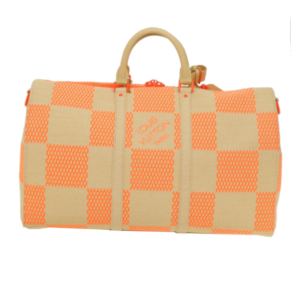 LOUIS VUITTON Damier Giant Keepall Bandouliere 50 Tasche Beige M57419 Auth 59673SM