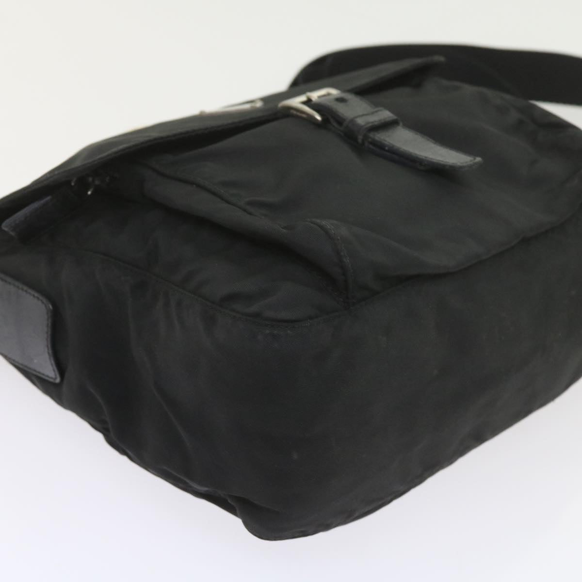 PRADA Shoulder Bag Nylon Black Auth 59701