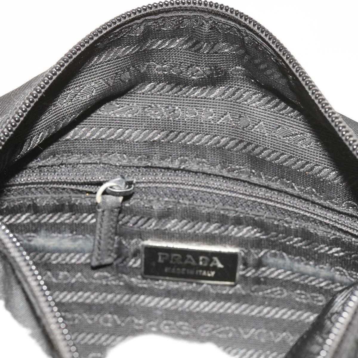 PRADA Shoulder Bag Nylon Black Auth 59701