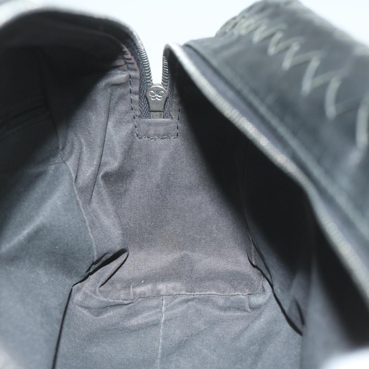 BOTTEGA VENETA INTRECCIATO Clutch Bag Leather Black Auth 59740