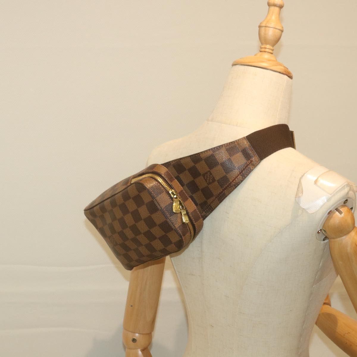 LOUIS VUITTON Damier Ebene Geronimos Shoulder Bag N51994 LV Auth 59807