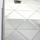 PRADA Hand Bag Metallic leather Silver Auth 59813SV-20