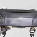 PRADA Hand Bag Metallic leather Silver Auth 59813SV-9