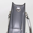 PRADA Hand Bag Metallic leather Silver Auth 59813SV-23