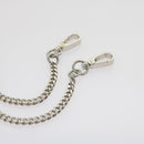 PRADA Hand Bag Metallic leather Silver Auth 59813SV-27