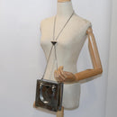 PRADA Hand Bag Metallic leather Silver Auth 59813SV-31