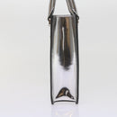 PRADA Hand Bag Metallic leather Silver Auth 59813SV-3