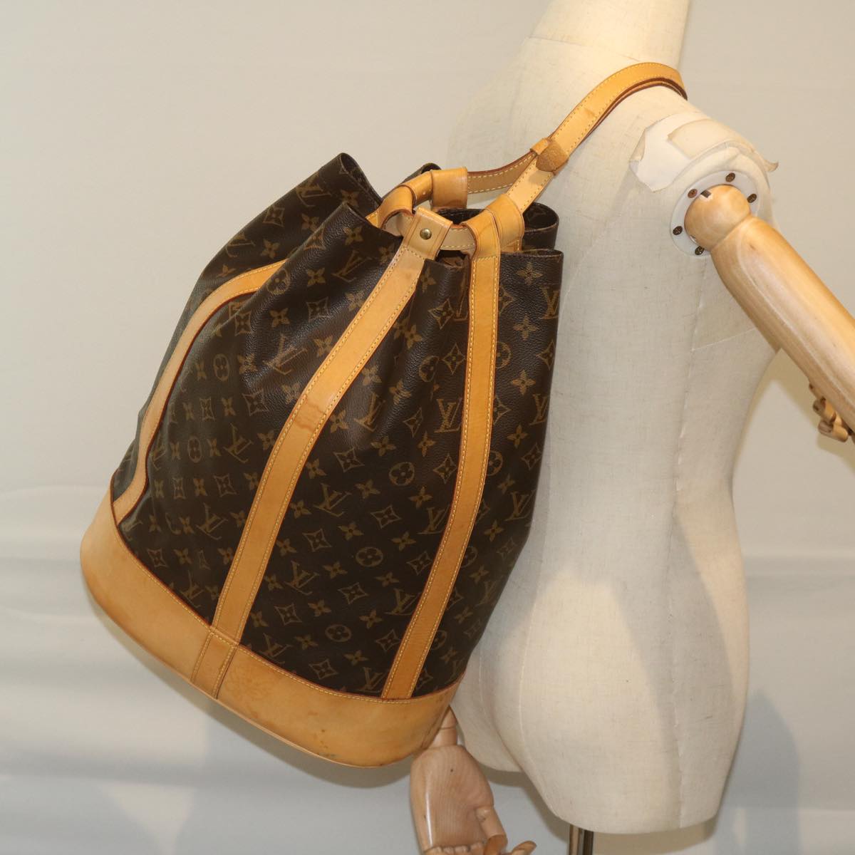 LOUIS VUITTON Monogram Randonnee GM Shoulder Bag M42244 LV Auth 59846