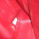 CHANEL Matelasse Chain Shoulder Bag Canvas Red CC Auth 59869A-12