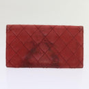 CHANEL Matelasse Chain Shoulder Bag Canvas Red CC Auth 59869A-31