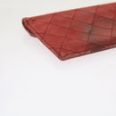 CHANEL Matelasse Chain Shoulder Bag Canvas Red CC Auth 59869A-40