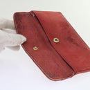 CHANEL Matelasse Chain Shoulder Bag Canvas Red CC Auth 59869A-42