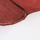 CHANEL Matelasse Chain Shoulder Bag Canvas Red CC Auth 59869A-43