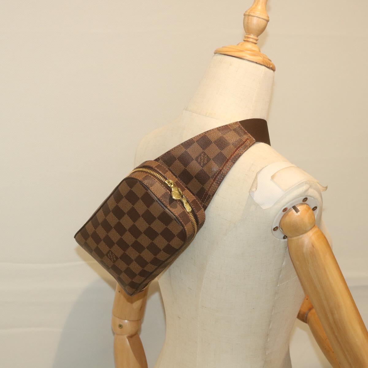 LOUIS VUITTON Damier Ebene Geronimos Shoulder Bag N51994 LV Auth 59881