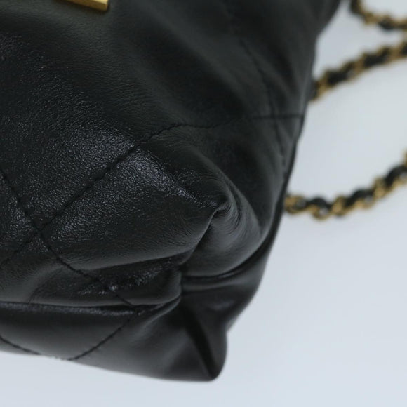 CHANEL CHANEL 22 Chain Hand Bag Leather Black AS3980 CC Auth 59889SM