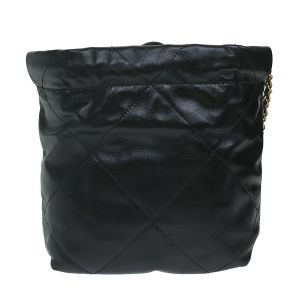 CHANEL CHANEL 22 Chain Hand Bag Leather Black AS3980 CC Auth 59889SM