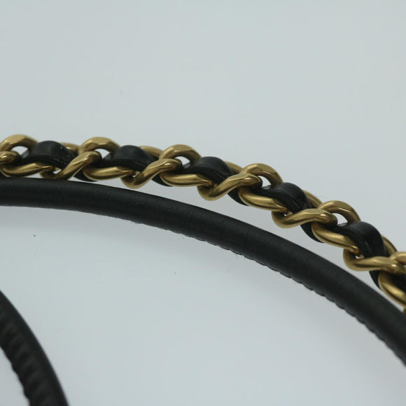 CHANEL CHANEL 22 Chain Hand Bag Leather Black AS3980 CC Auth 59889SM