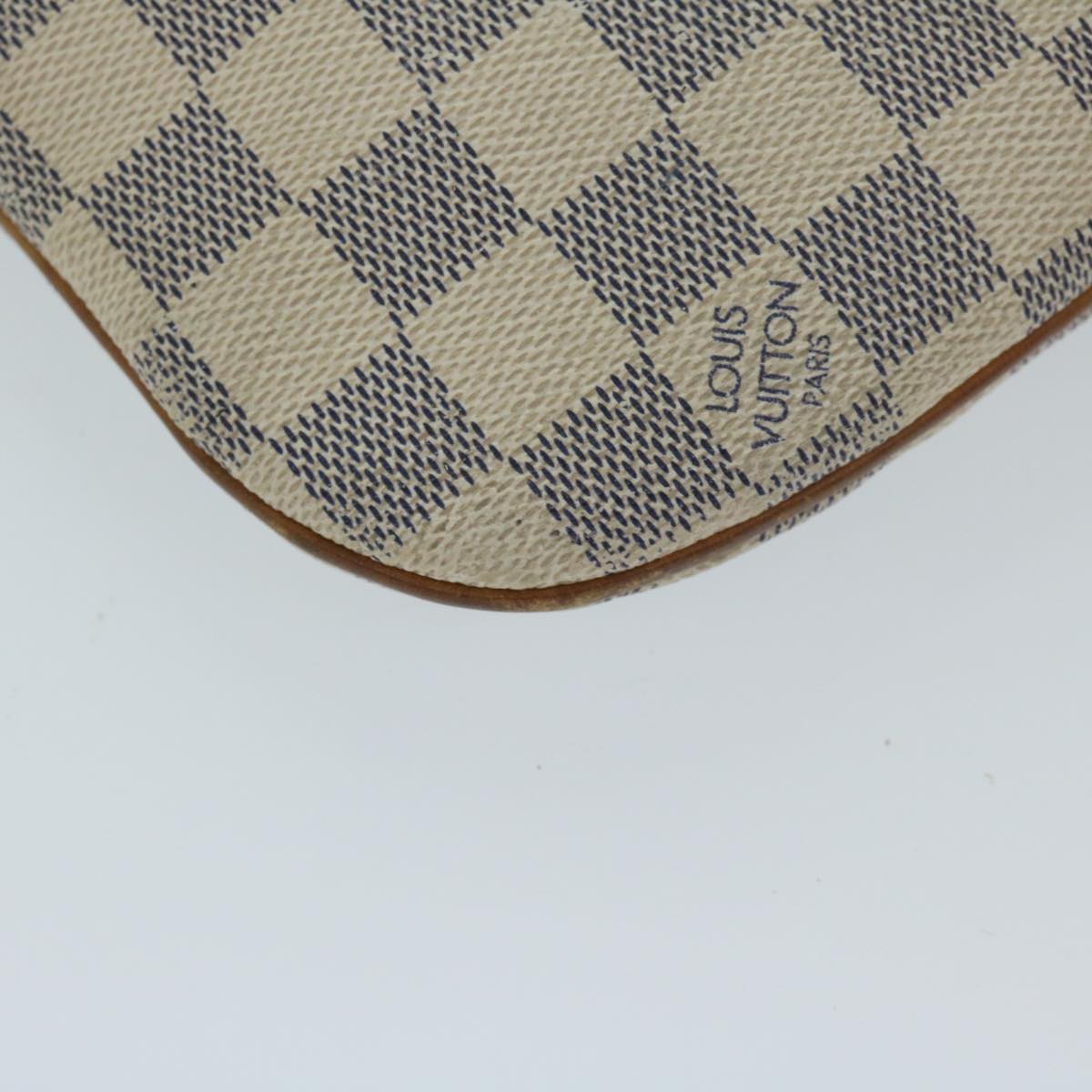 LOUIS VUITTON Damier Azur Pochette Bosphore Shoulder Bag N51112 LV Auth 59900