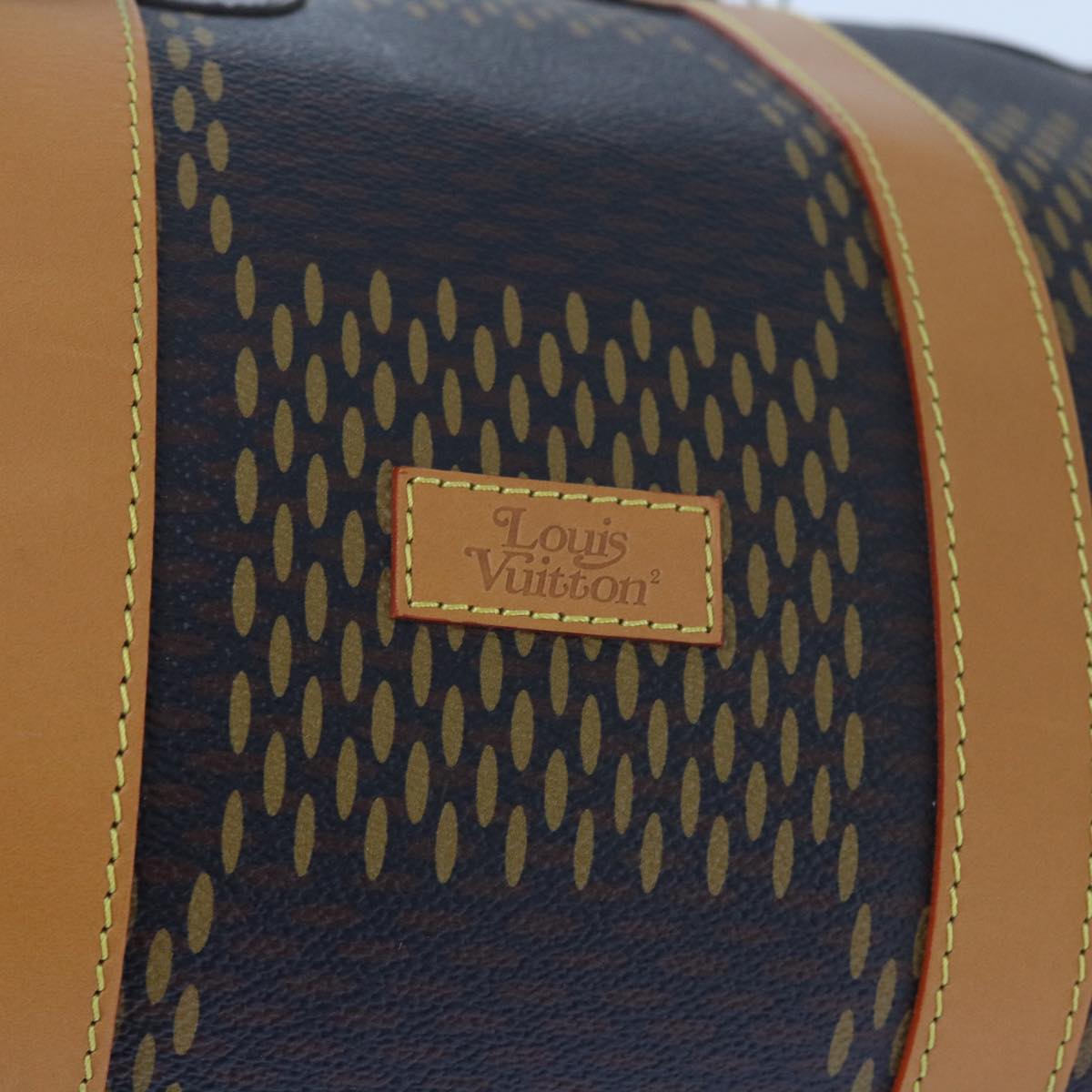 LOUIS VUITTON Damier Ebene Giant Keepall Bandouliere 50 Bag N40360 Auth 59906S