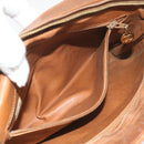 CHANEL Matelasse Chain Shoulder Bag Lamb Skin Beige CC Auth 59907A-26